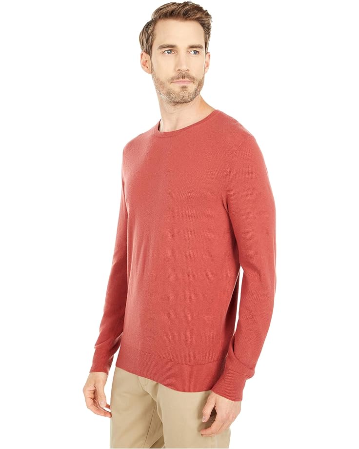 Свитер J.Crew Cotton-Cashmere Piqué Crewneck Sweater, цвет Canyon Red