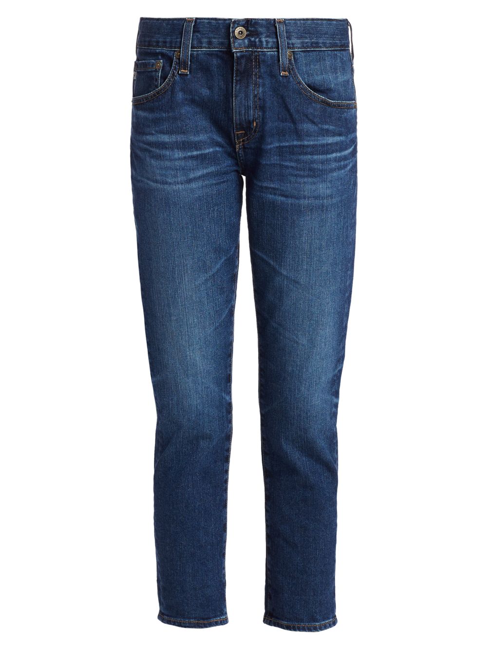 цена Эластичные зауженные джинсы Ex-Boyfriend со средней посадкой AG Jeans