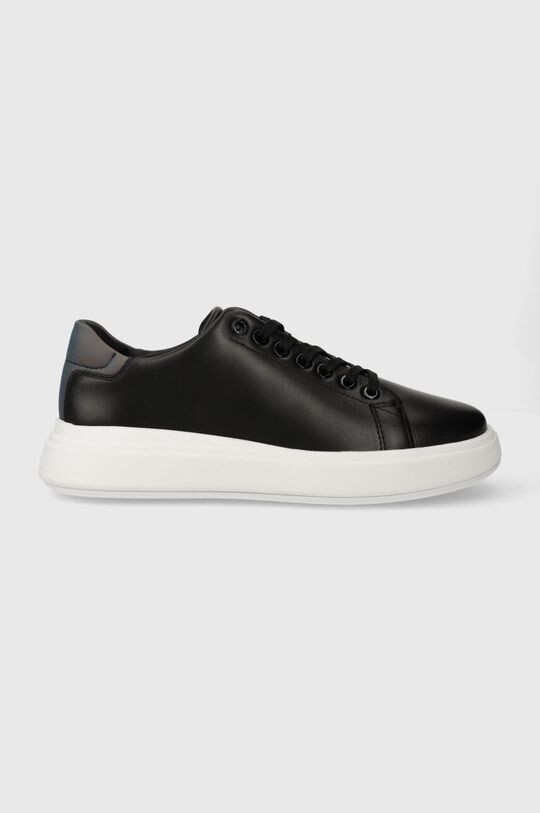 

Кожаные кроссовки RAISED CUPSOLE LACE UP LUMINOUS Calvin Klein, черный