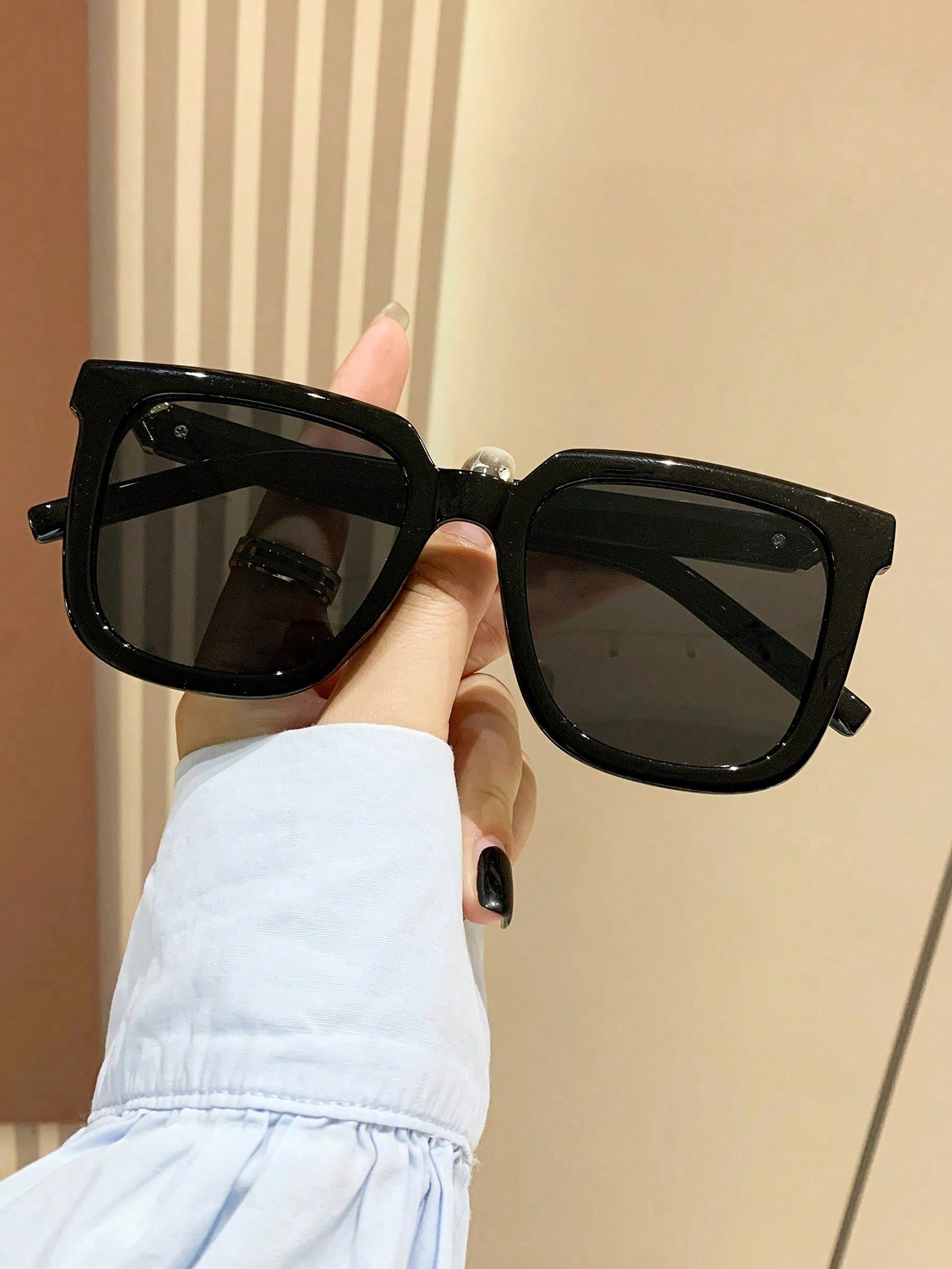 Винтажные квадратные большие пластиковые солнцезащитные очки для мужчин и женщин