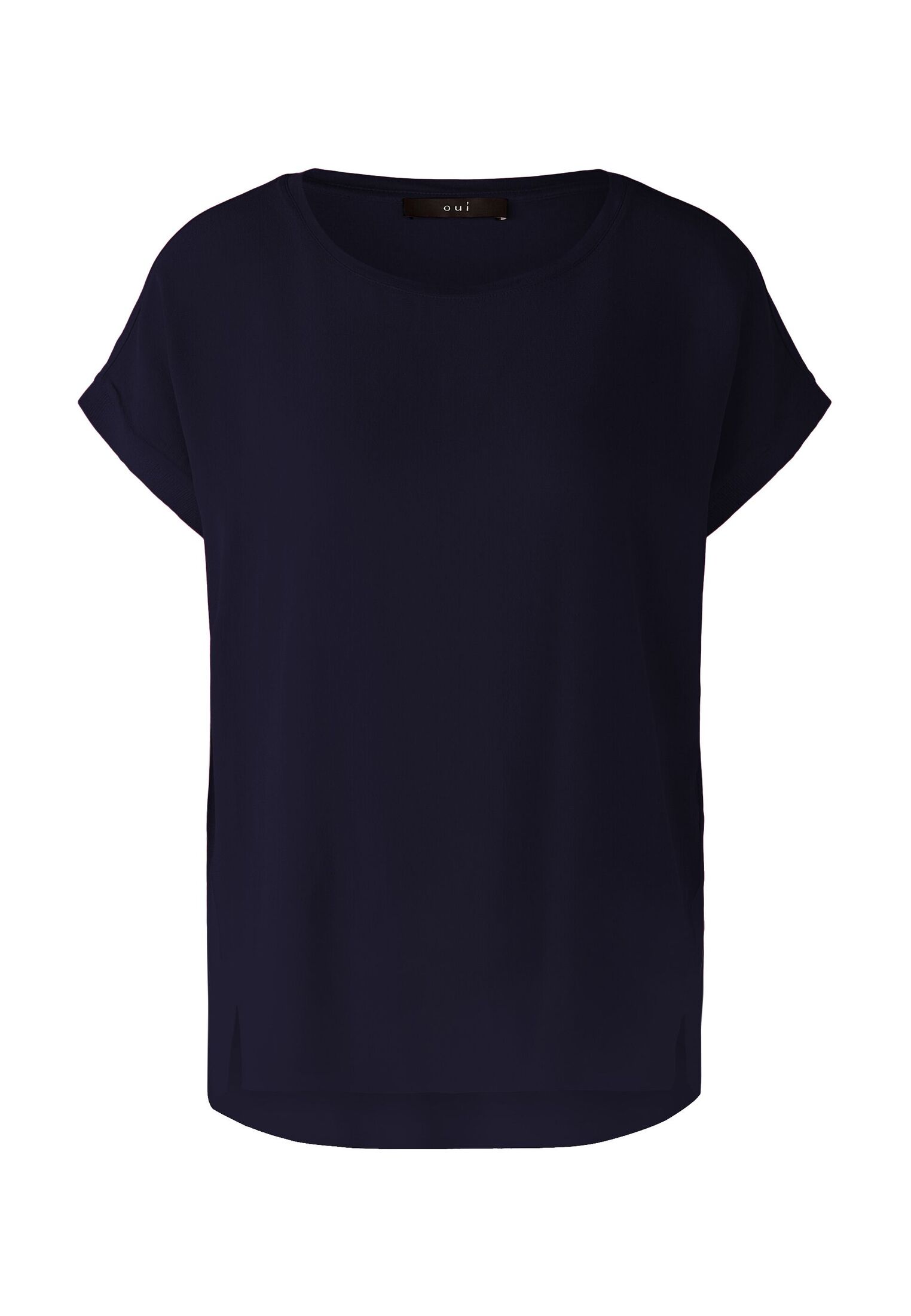 Блуза Oui nshirt AYANO 100% Viskosepatch, цвет darkblue