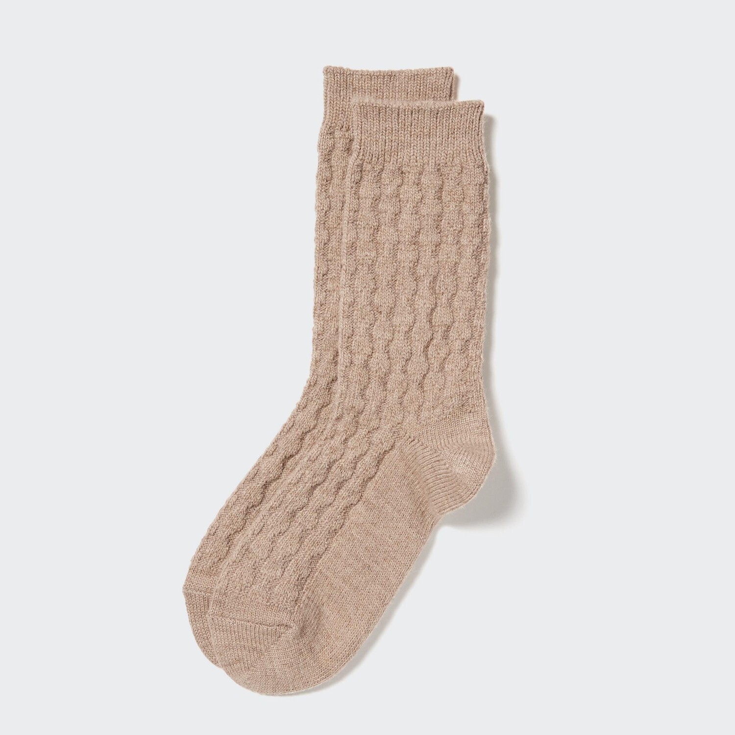 

Теплотехнические носки (кабель) UNIQLO, бежевый