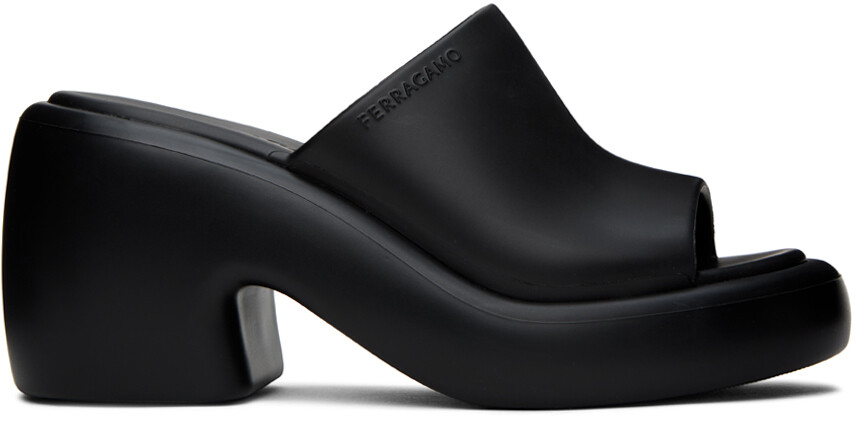 

Черные босоножки на каблуке Deva Ferragamo