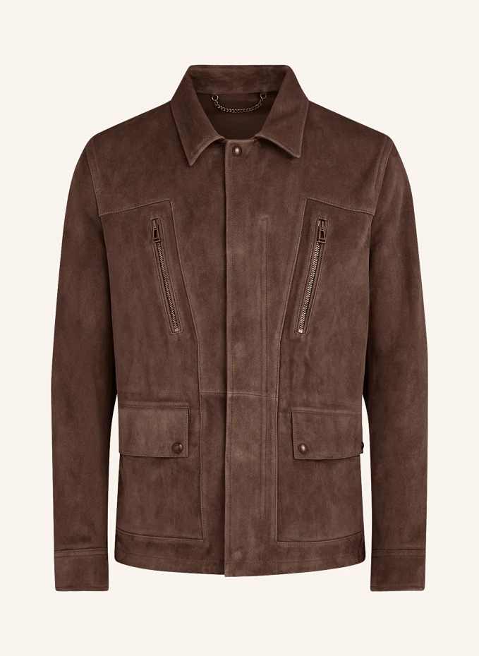 

Кожаная куртка континенталь Belstaff, коричневый