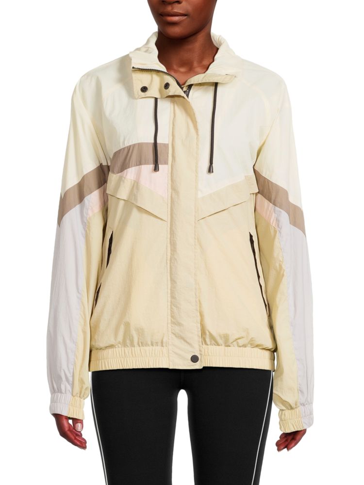 Куртка с цветными блоками на молнии спереди Noize, цвет Oyster цена и фото