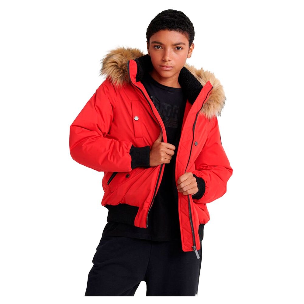 

Куртка Superdry Microfibre Bomber, красный
