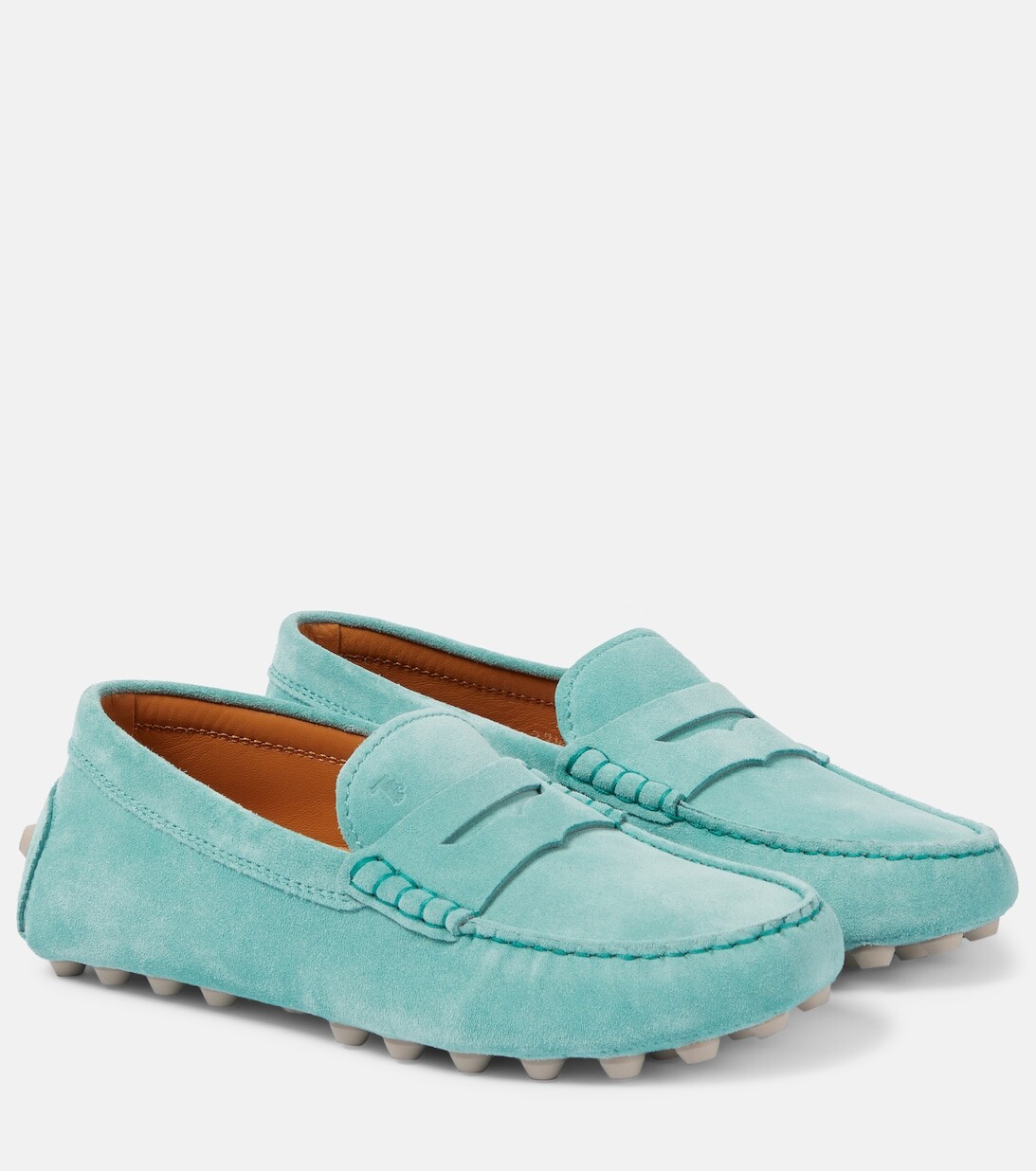 

Замшевые лоферы Gommino Tod's, зеленый