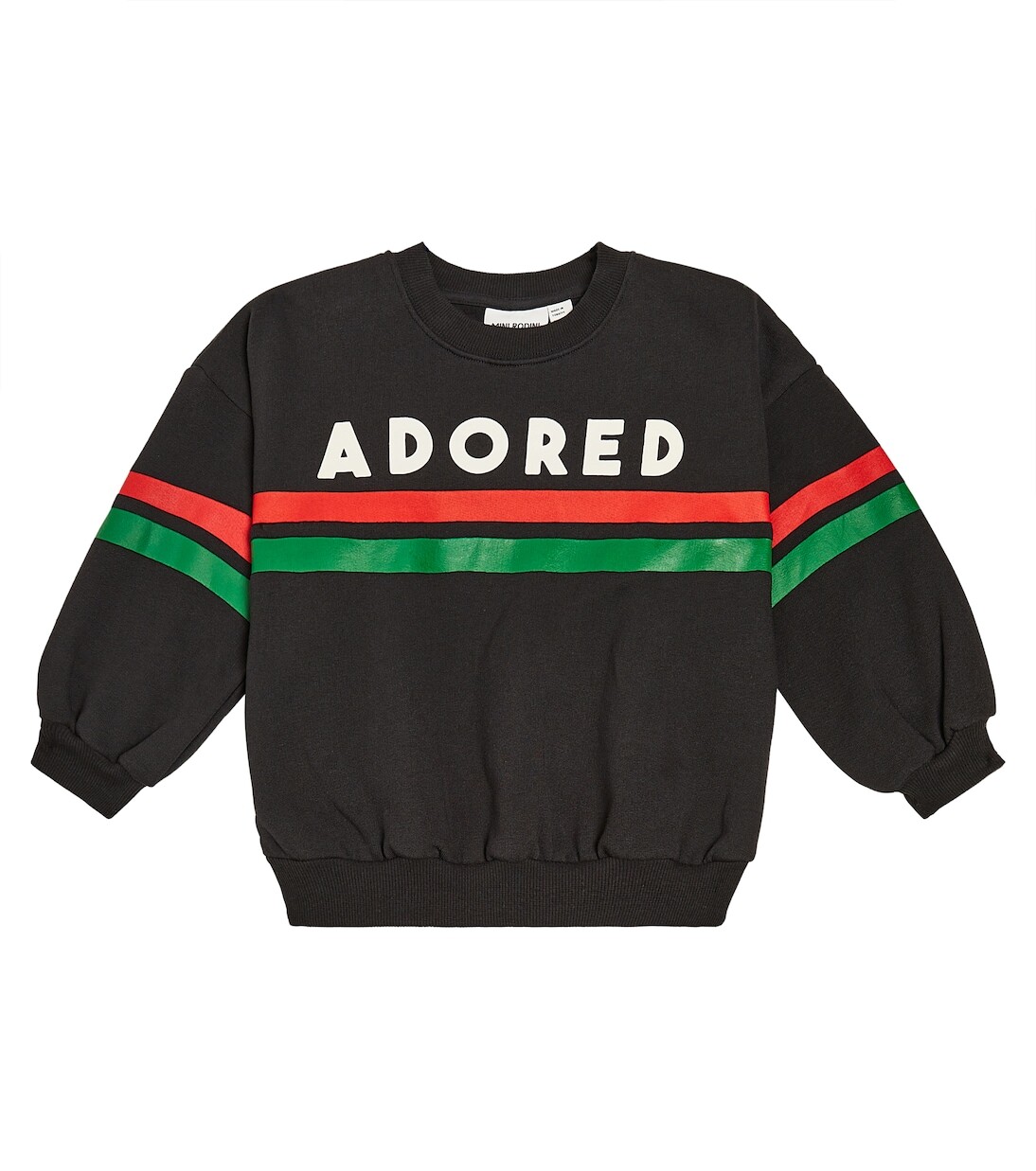 

Толстовка adored из хлопкового джерси Mini Rodini, черный