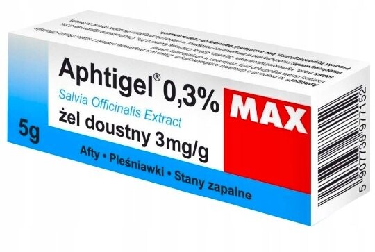 

Афтигель Макс, Гель от язвы и молочницы 0,3, 5 г, HECPHARMA