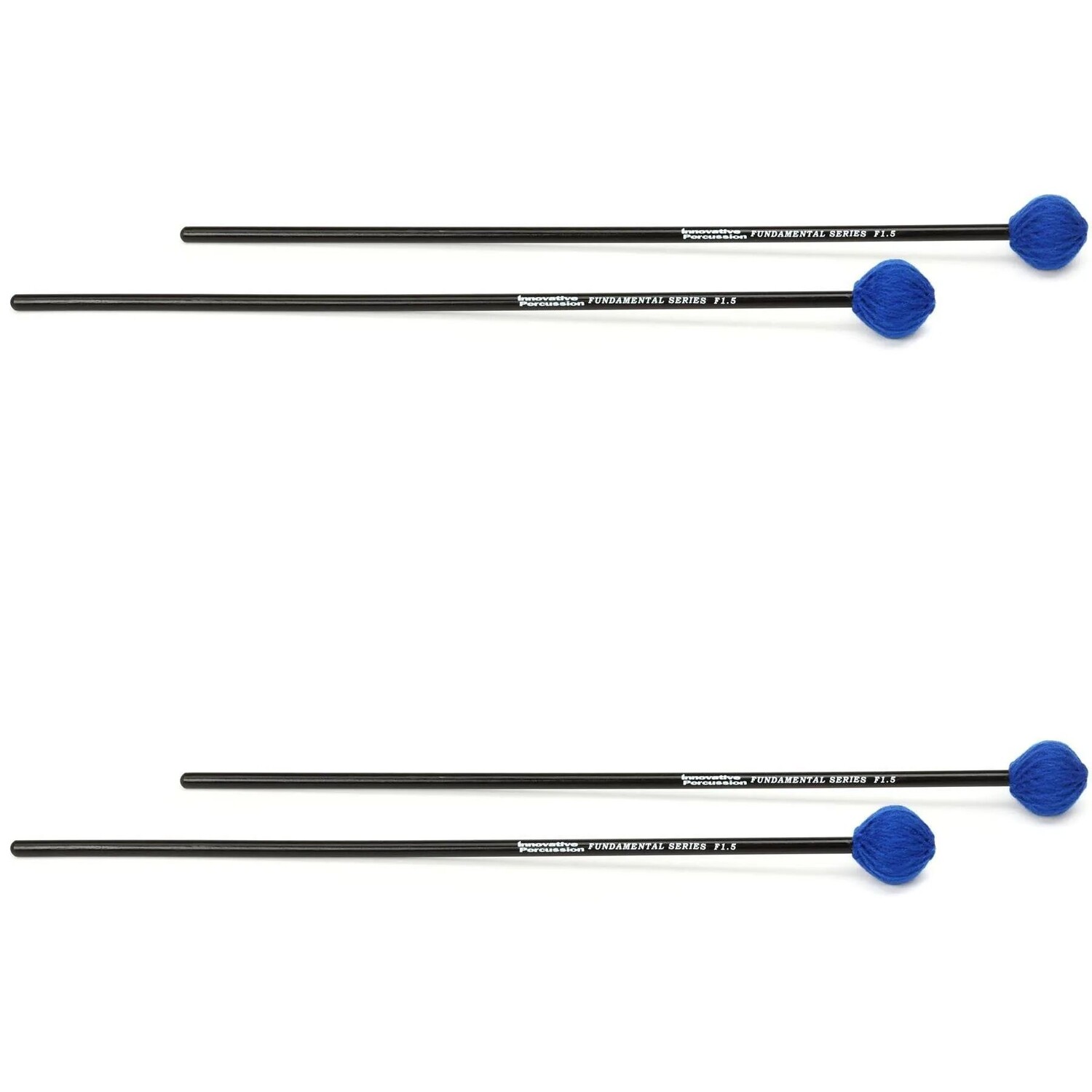 

Innovative Percussion F1.5 Fundamental Medium Mallets Marimba — синяя пряжа, береза ​​— 2 пары