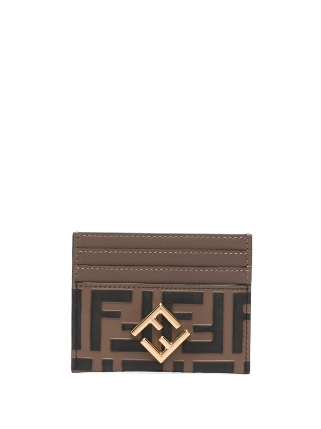 

FENDI картхолдер FF Diamonds, коричневый