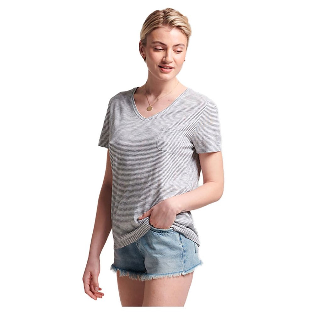 

Футболка Superdry Studios Pocket V Neck, белый