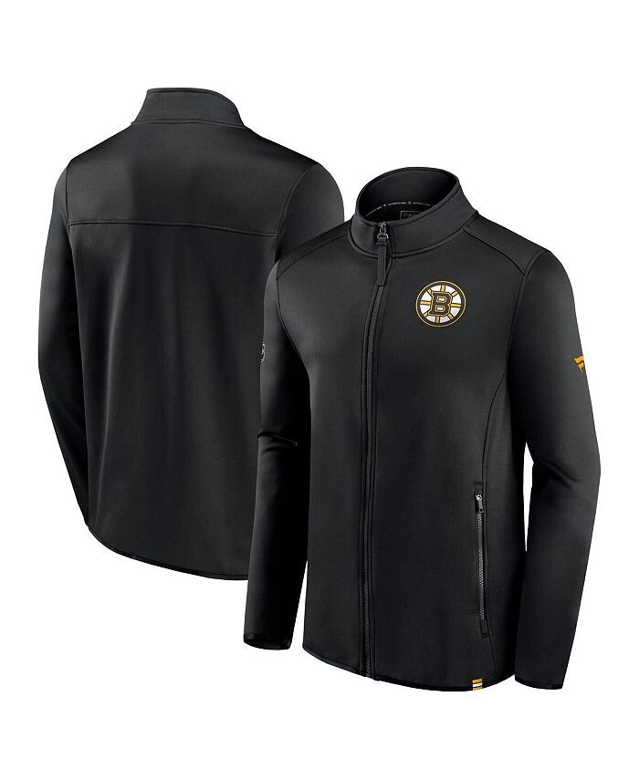

Мужская черная фирменная куртка Boston Bruins Authentic Pro с молнией во всю длину Fanatics, черный