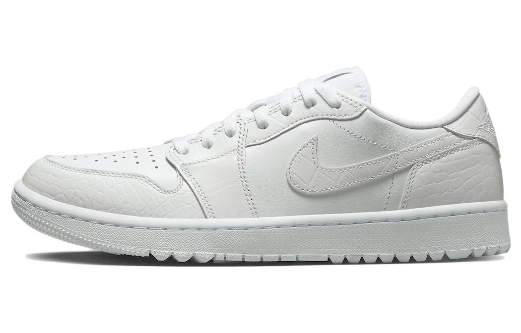 

Jordan 1 Retro Low Golf Белый крокодил