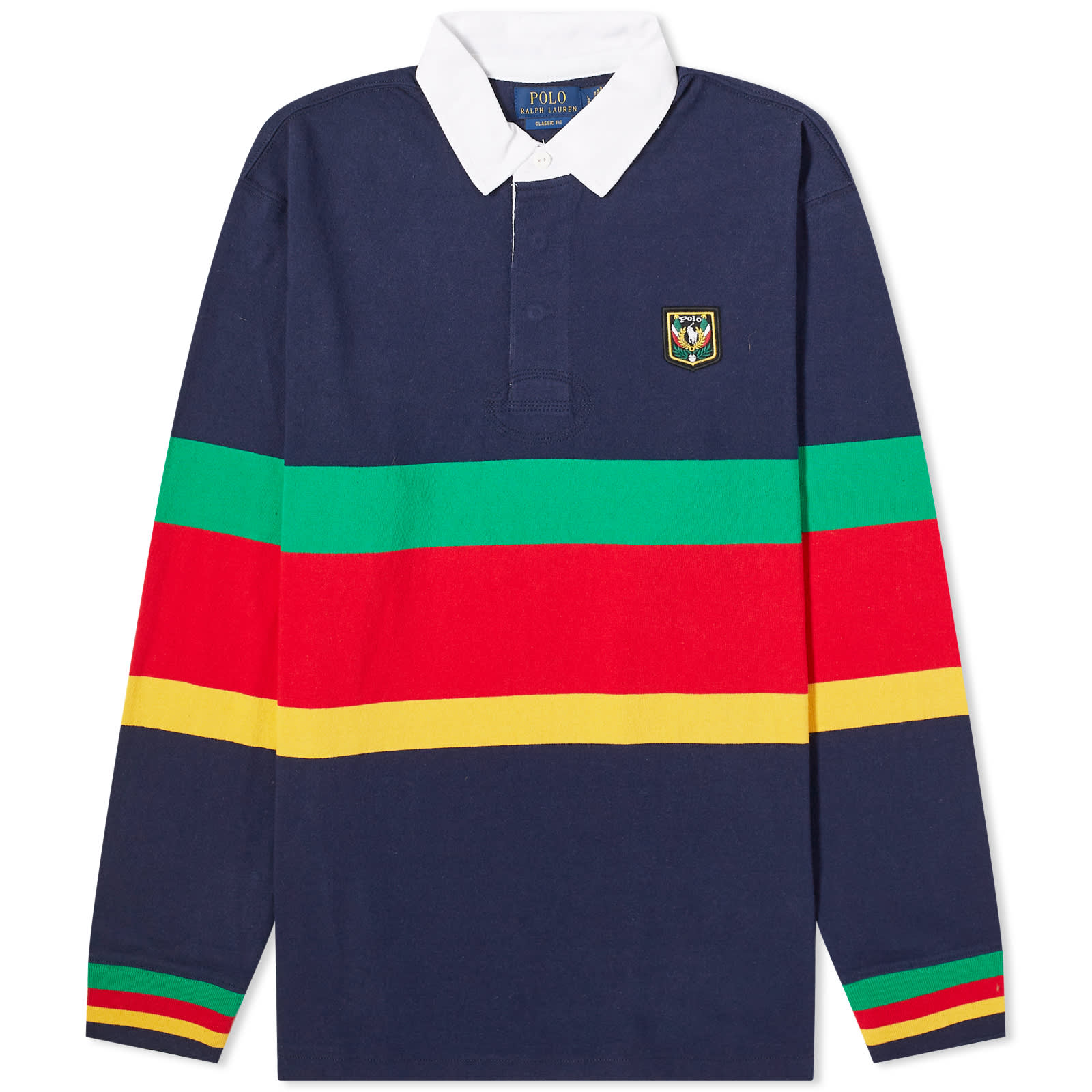 

Рубашка Polo Ralph Lauren Stripe Rugby, цвет Cruise Navy Multi