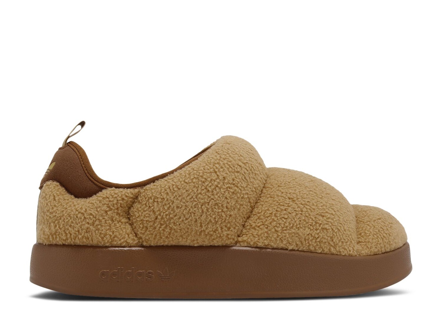 

Кроссовки adidas Puffylette 'Khaki Gold Metallic', коричневый
