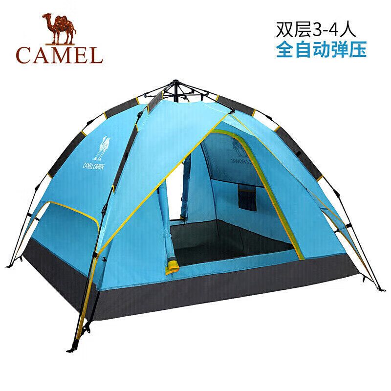 

Палатка Camel, уличная палатка на 3-4 человека, полностью автоматическая палатка для кемпинга, палатка A0W3SF130, синяя