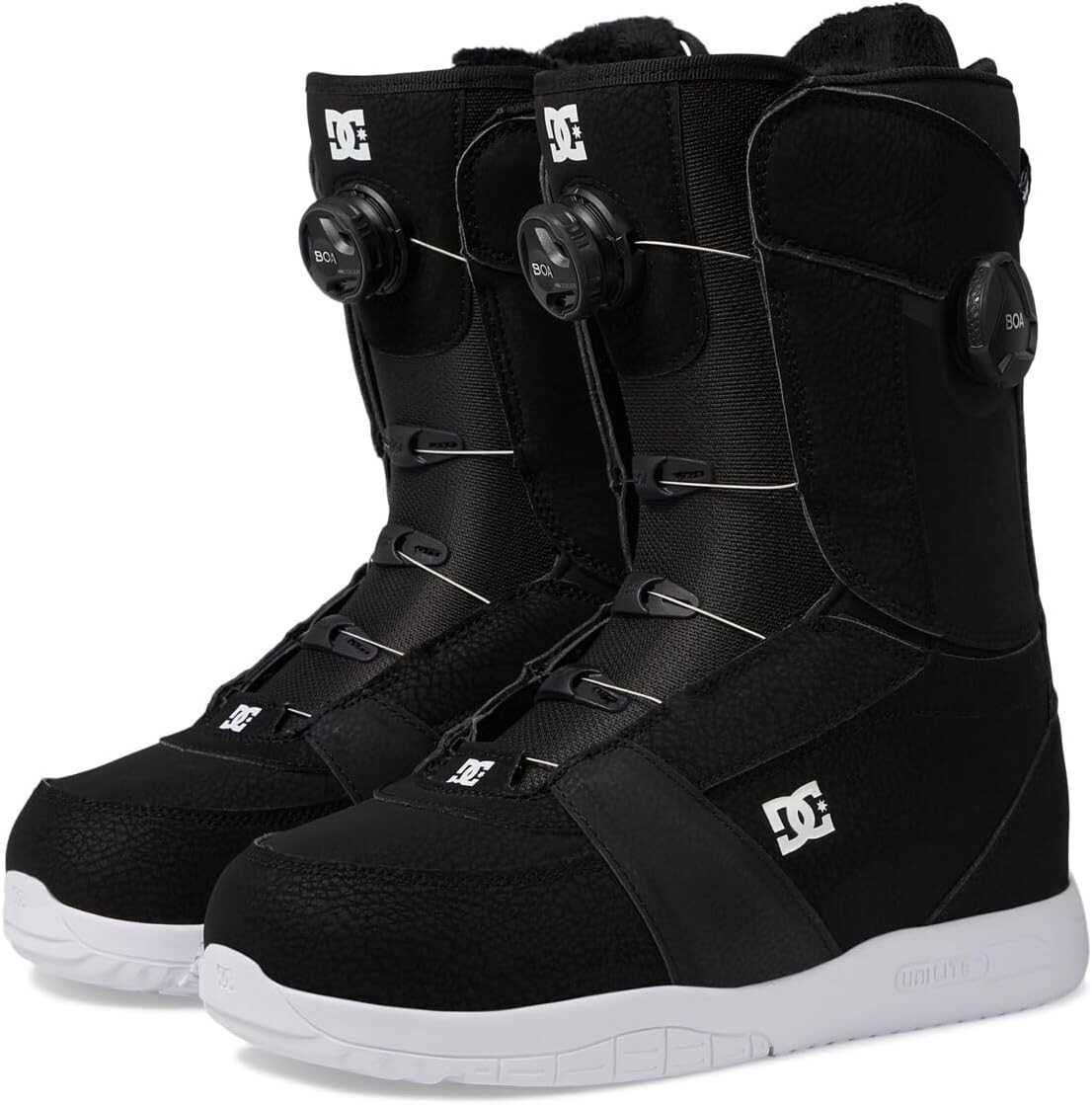 

Ботинки Lotus Boa Snowboard Boots DC, цвет Black/White