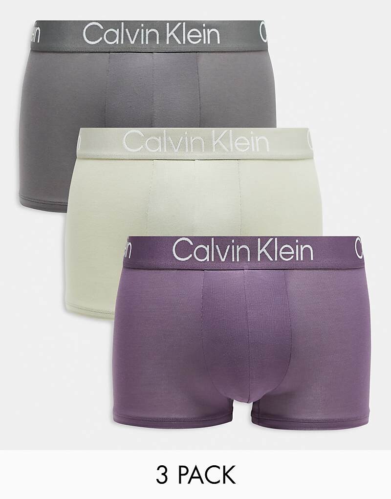 

Calvin Klein – Modern – Комплект из 3 пар мягких боксеров разных цветов