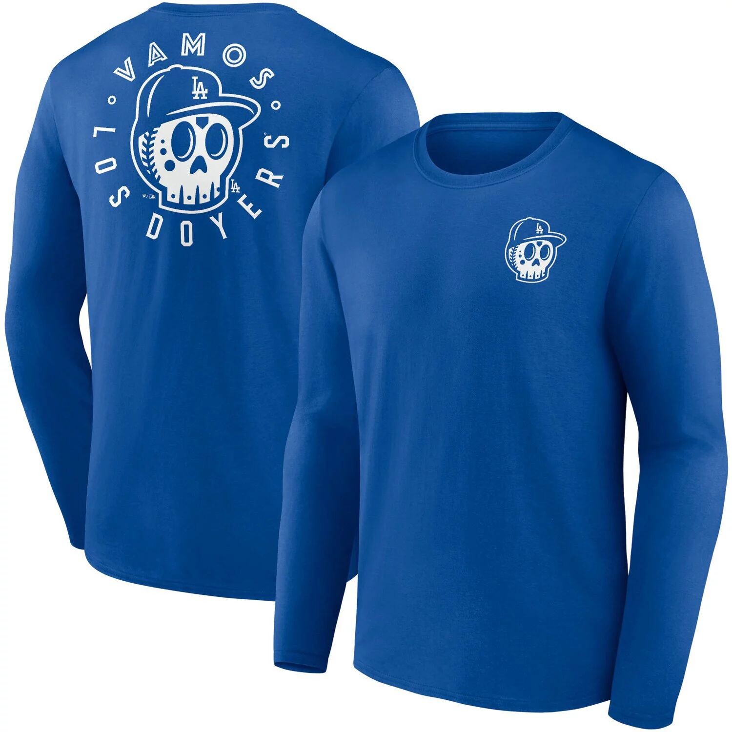 

Мужская фирменная футболка с длинными рукавами Royal Los Angeles Dodgers Vamos Los Doyers Hometown Collection Fanatics