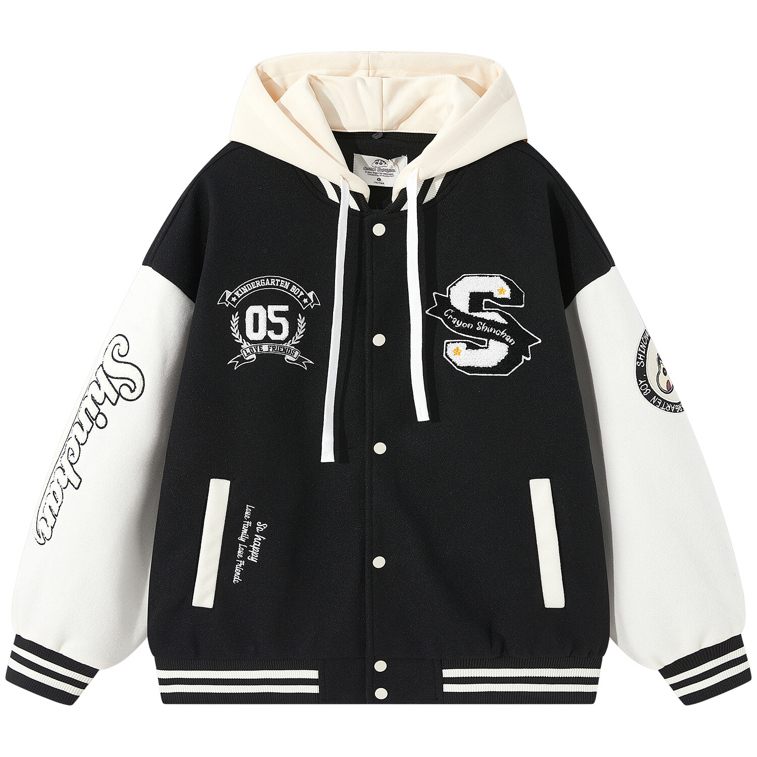 

Бейсбольная куртка унисекс Crayon Shinchan, цвет Navy [hooded]