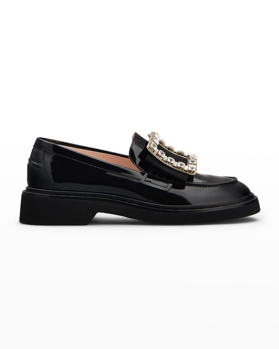 

Лакированные лоферы Viv Ranger с пряжкой из кристаллов Roger Vivier