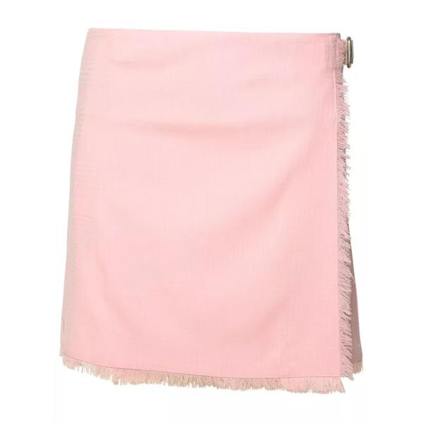 

Юбка virgin wool miniskirt Burberry, розовый