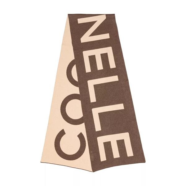 

Шарф maxi logo scarve warm taupe/but. Coccinelle, коричневый