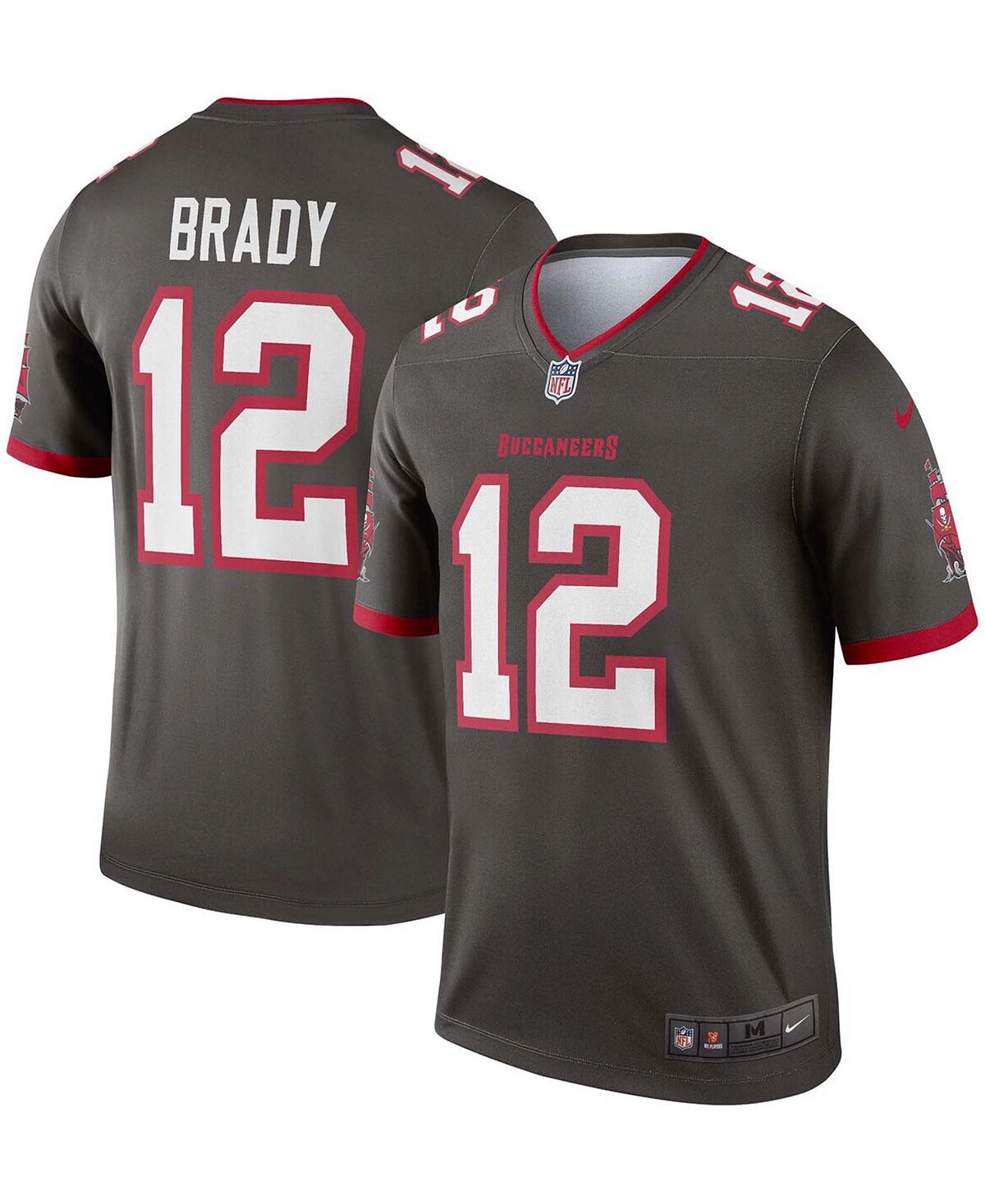 

Мужская футболка Tom Brady Pewter Tampa Bay Buccaneers Alternate Legend Nike