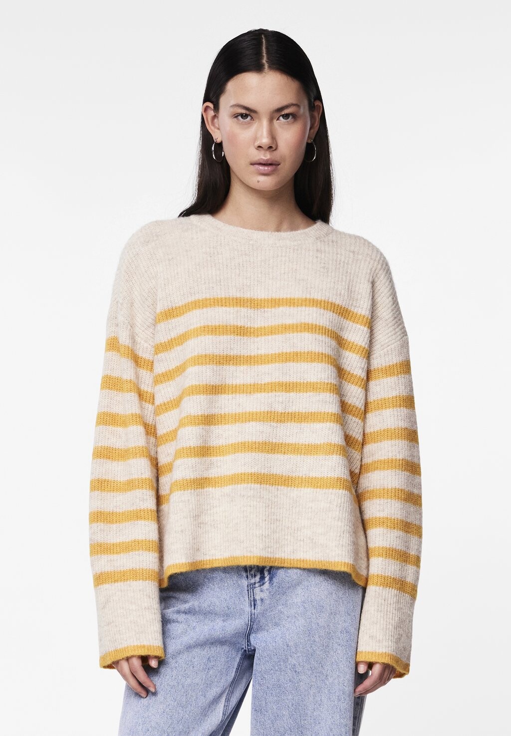 

Свитшот Pieces LINE, цвет whitecap gray