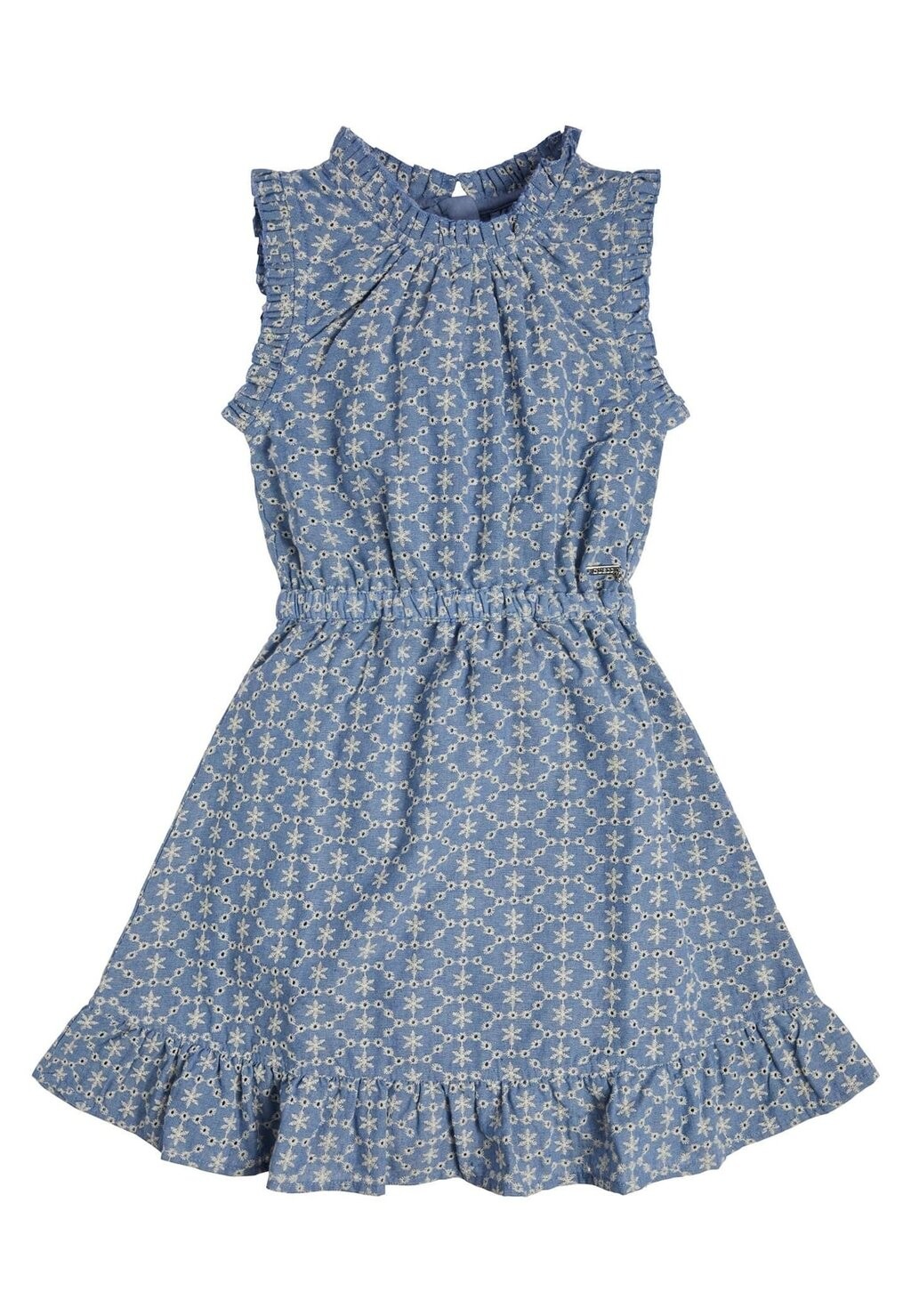 

Повседневное платье MIT BRODERIE ANGLAISE Guess, цвет blau