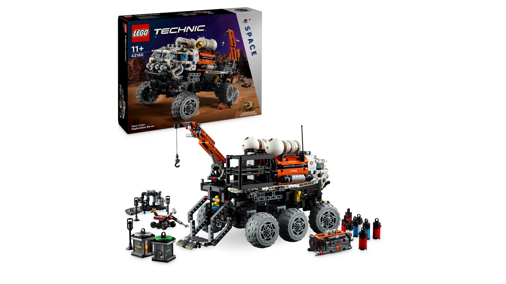 Lego Марсоход Technic Mars Exploration Rover, игровой набор space exploration apollo 11 lunar lander saturn v duilding block 10266 new creator technic expert lepinblock playmobil kids toys
