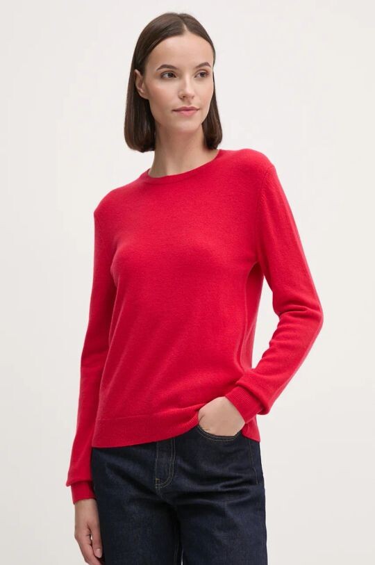 

Шерстяной свитер United Colors of Benetton, красный