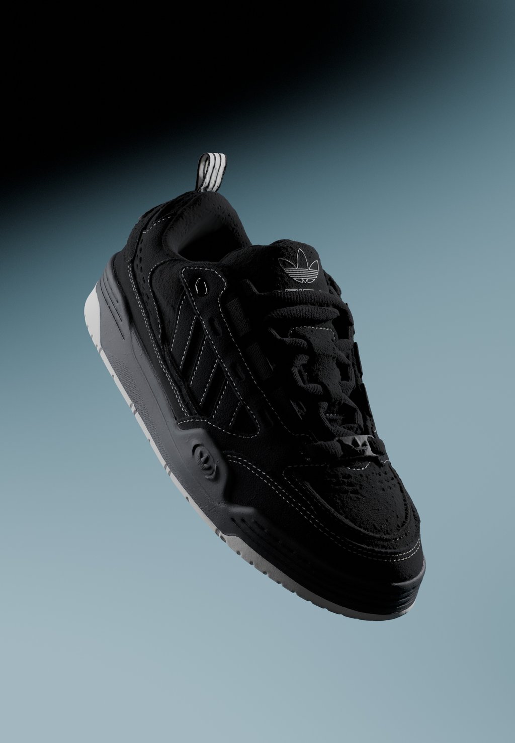 Обувь для скейтбординга Adi2000 Unisex adidas Originals, цвет core black/footwear white