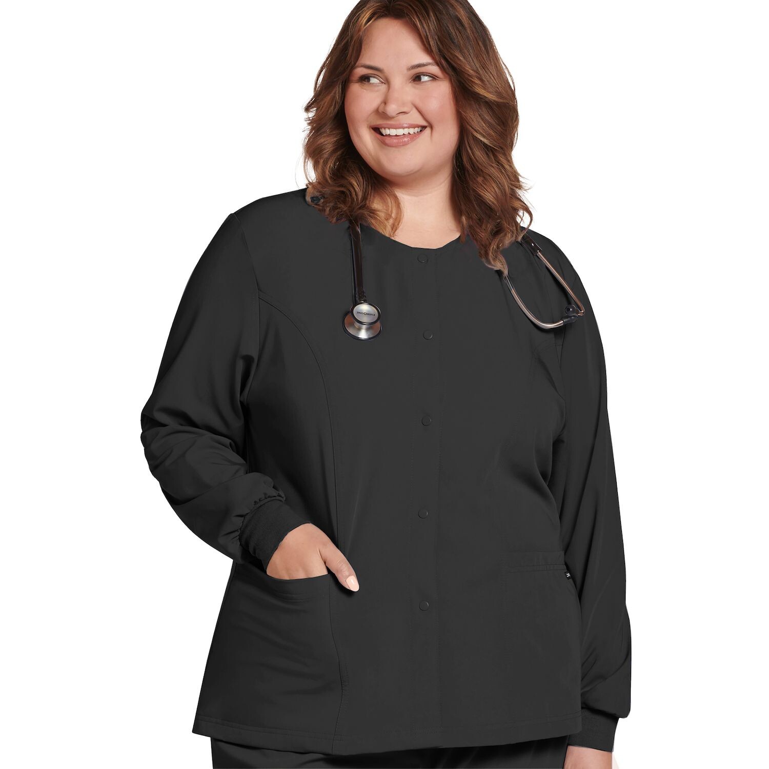 

Классическая куртка с длинными рукавами Plus Size Jockey Scrubs 2356 Jockey