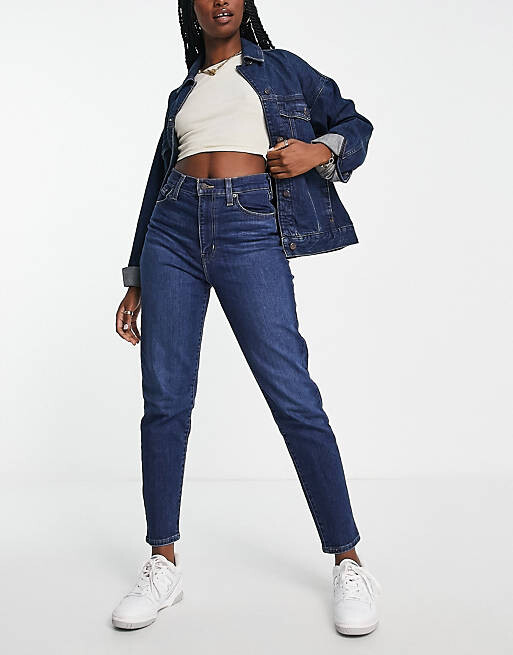 

Темно-синие джинсы Levi's с завышенной талией