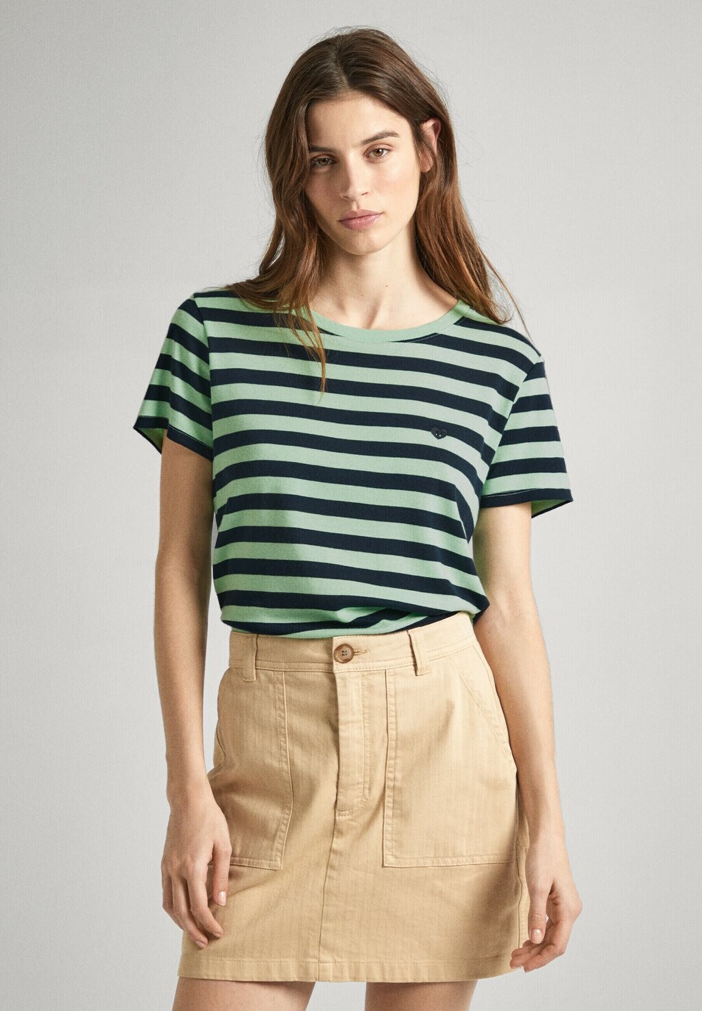 

Футболка с принтом Jinx Pepe Jeans, цвет acid menta green