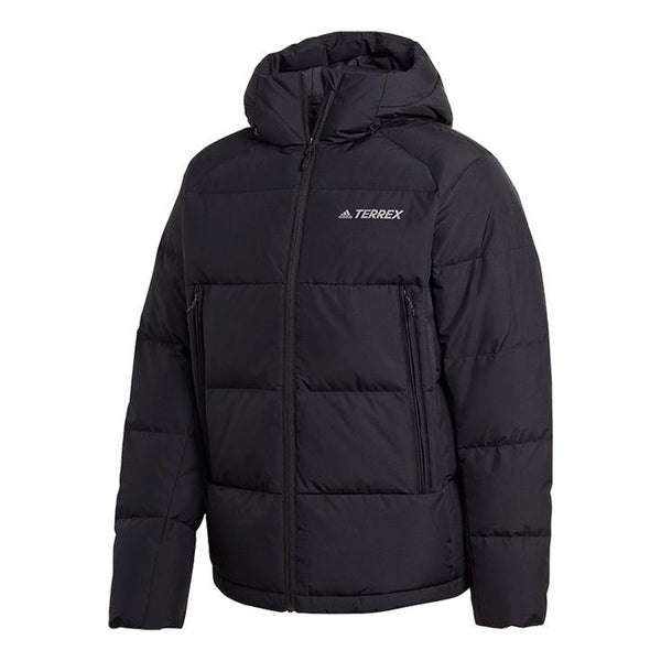 Пуховик adidas Sports Windproof Stay Warm hooded down Jacket Black, черный