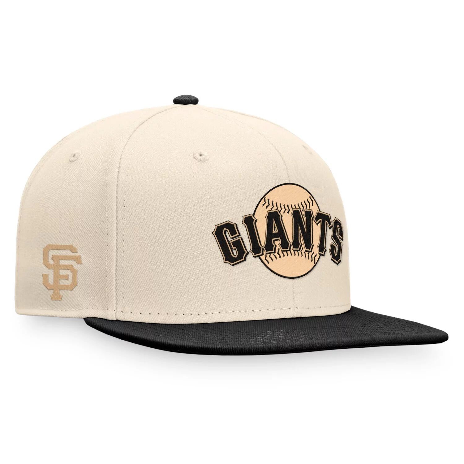 

Мужская приталенная шляпа Fanatics с логотипом натурального цвета/черного цвета San Francisco Giants