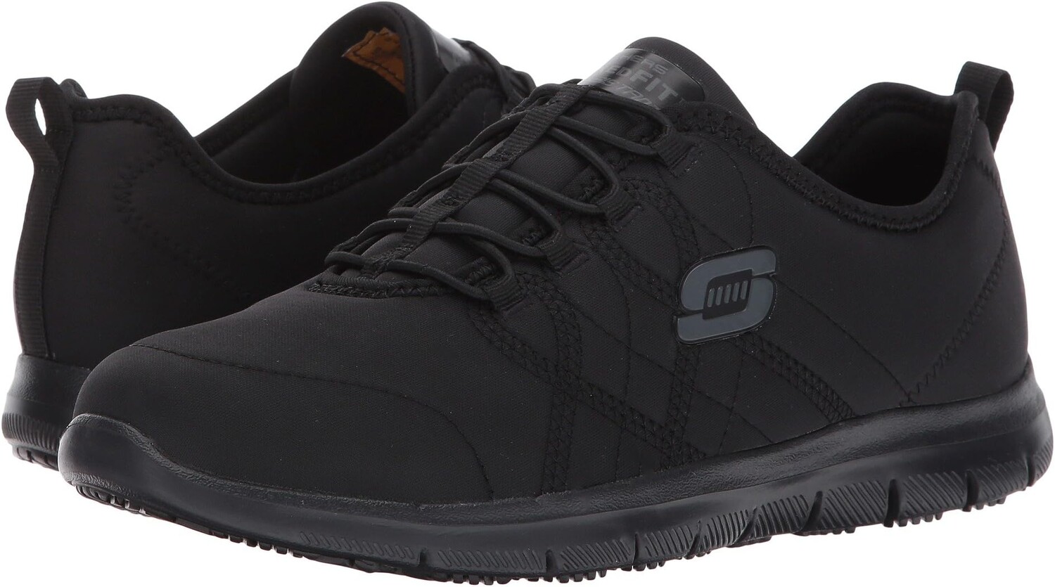 

Кроссовки Ghenter - Srelt SKECHERS Work, цвет Black Jersey Mesh/Trim