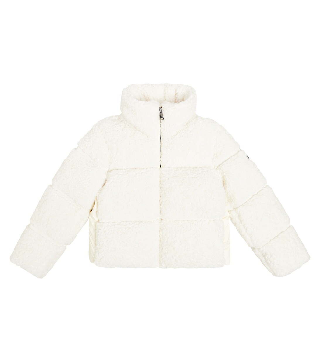 

Пуховик из искусственной овчины Moncler Enfant, нейтральный