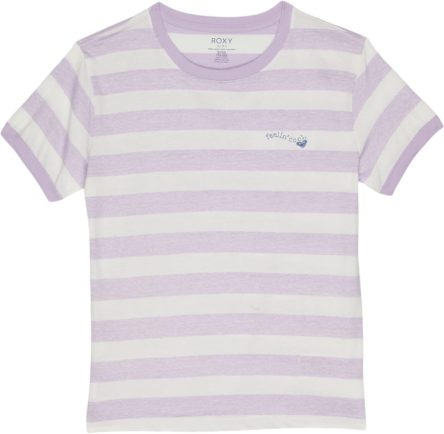 

Футболка Roxy Love Is On The Way A T-Shirt, цвет Lavendula Large Bico Stripes