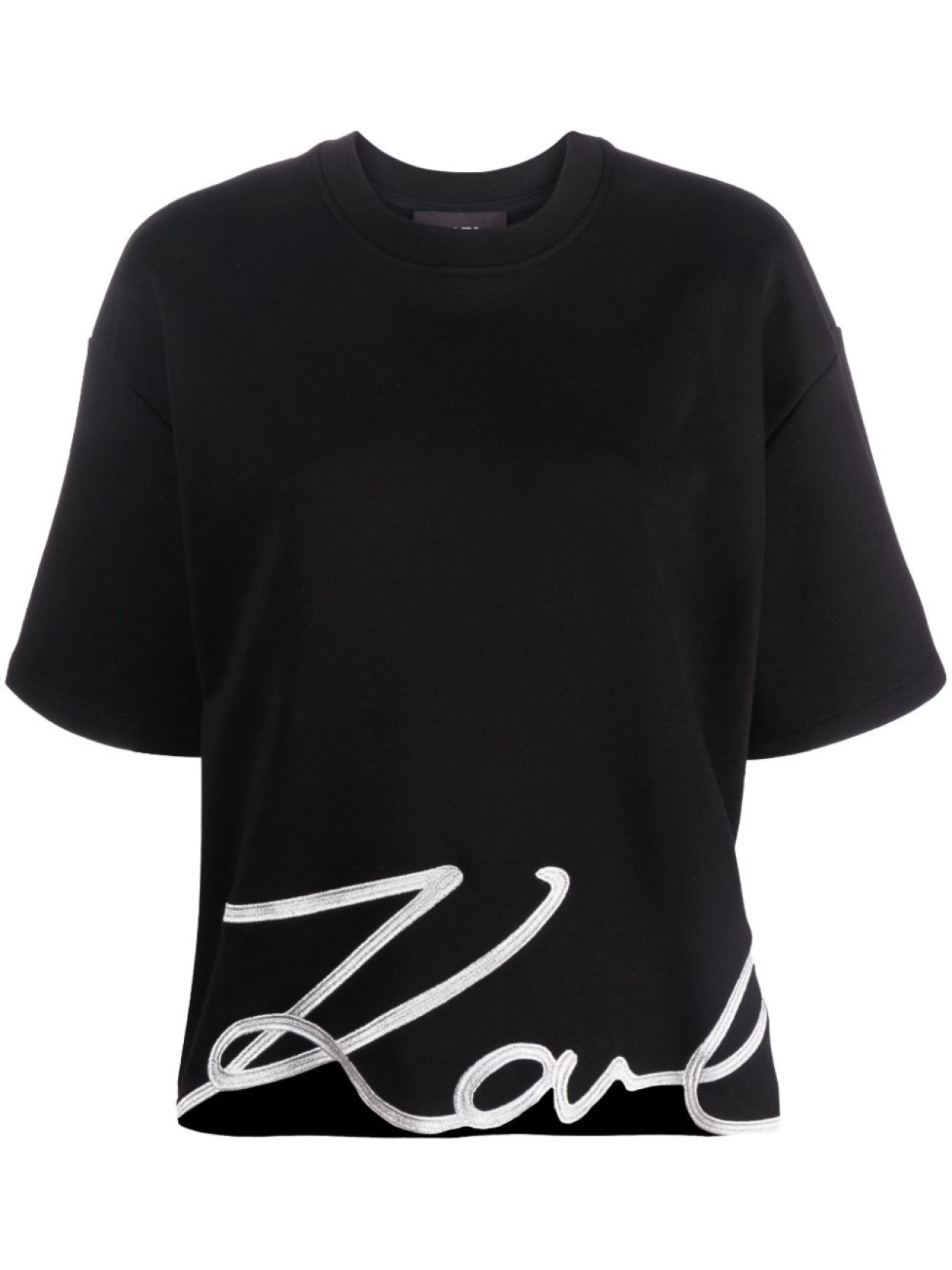 

Karl Lagerfeld футболка Signature Hem из органического хлопка, черный