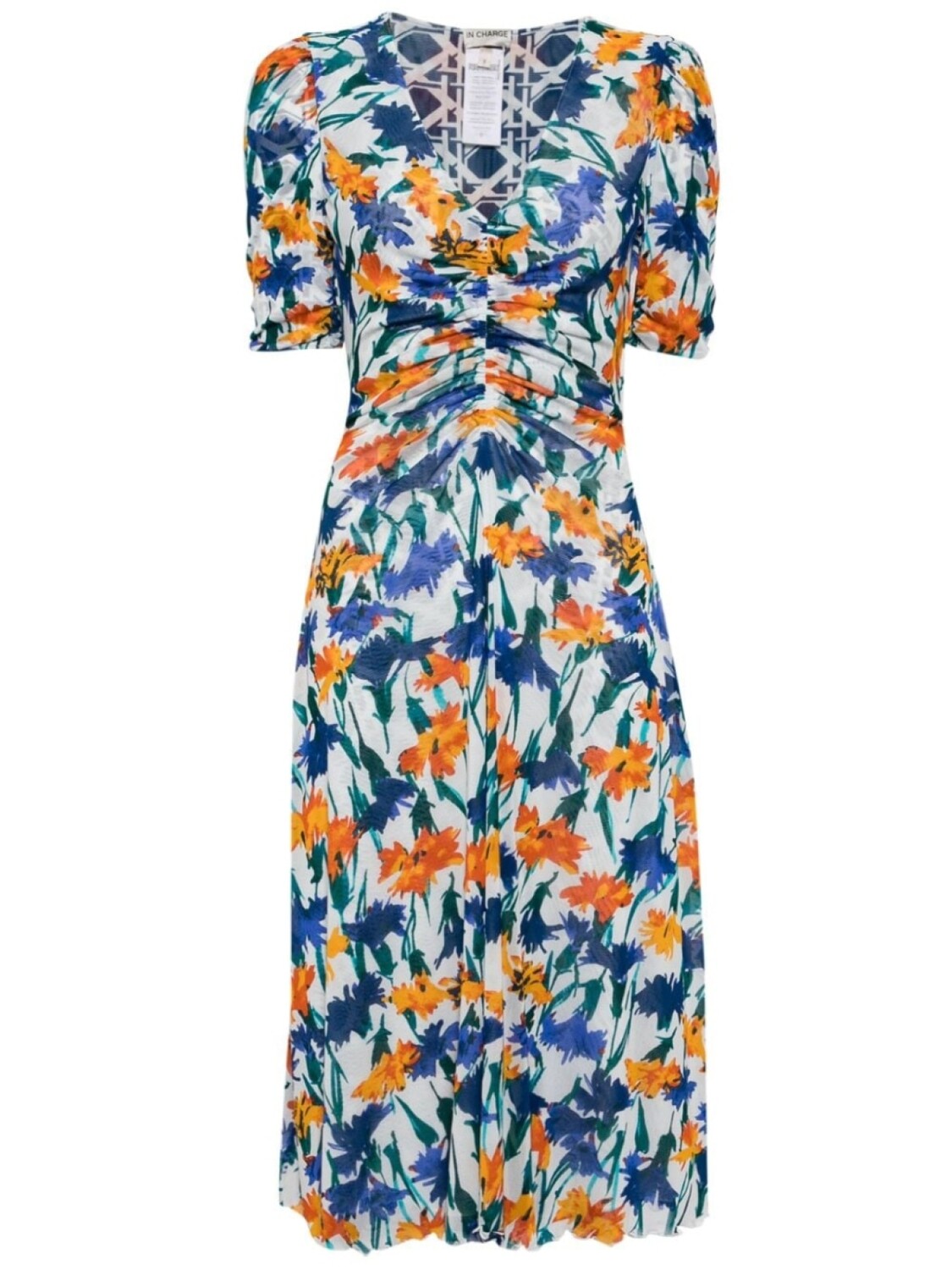 

Двустороннее платье миди Koren DVF Diane von Furstenberg, белый