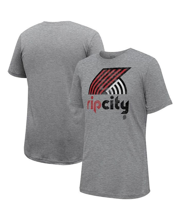 

Мужская и женская футболка Heather Grey Portland Trail Blazers Hometown Stadium Essentials, серый