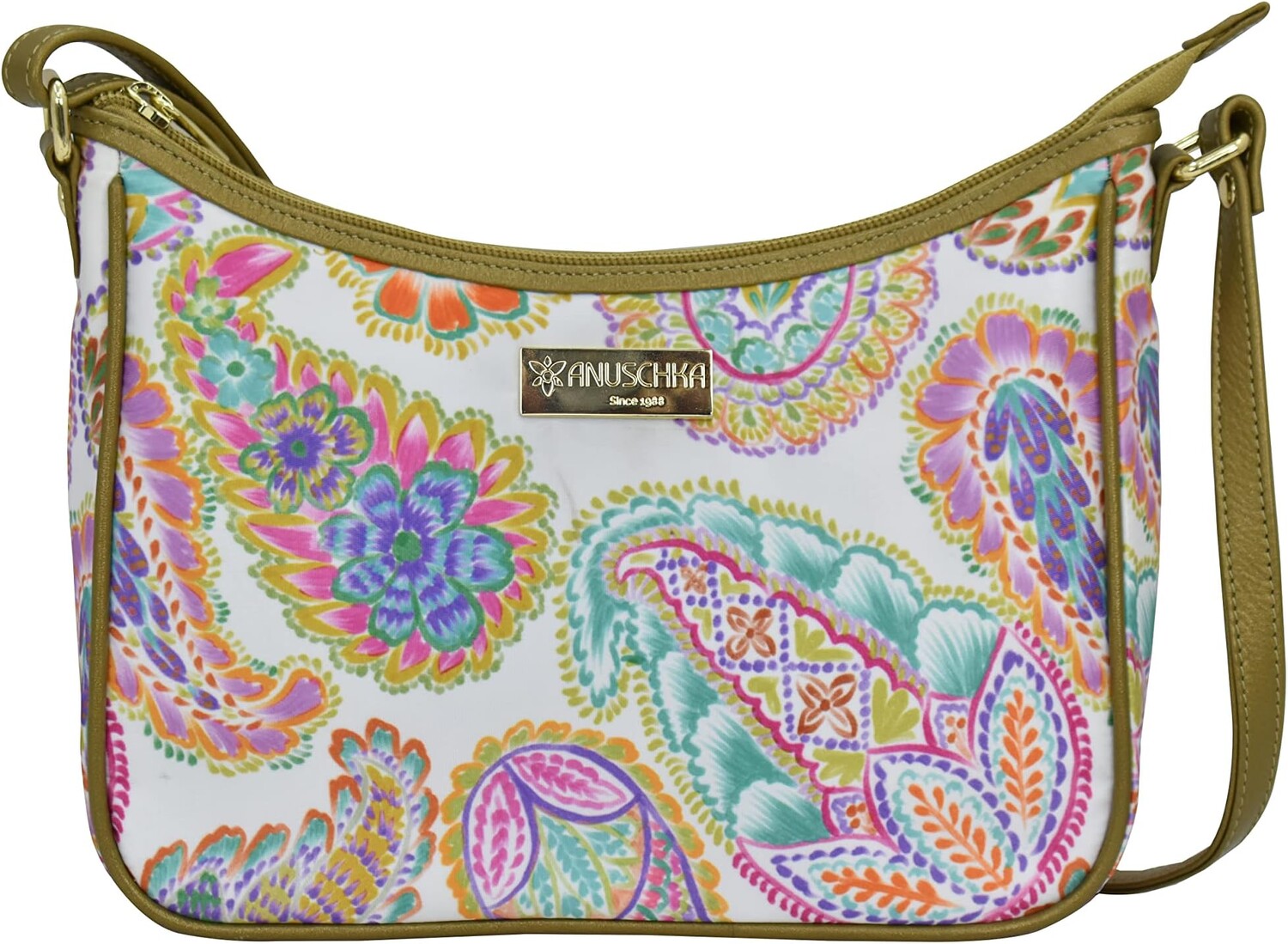 

Сумка East/West Hobo Printed Fabric 12013 Anuschka, цвет Boho Paisley