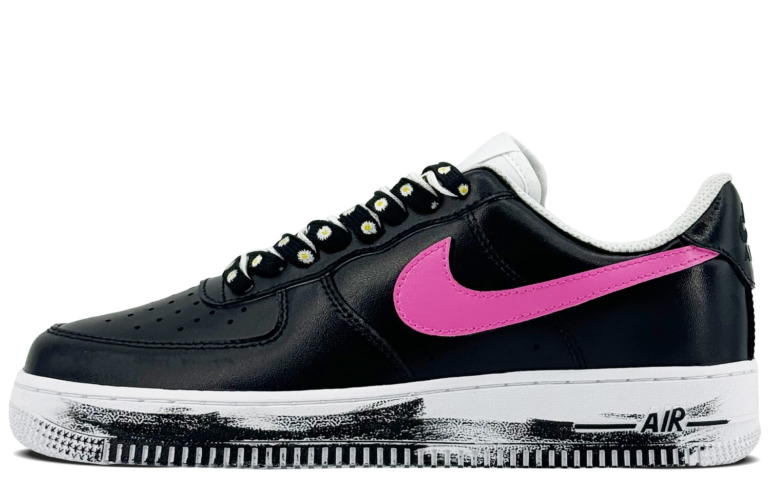 

Кроссовки Nike Air Force 1 Skateboarding Shoes Unisex Low-top Pink/Blue/Yellow/Green, черный