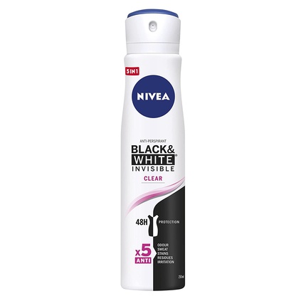 

Антиперспирант Black & White Invisible Clear Spray 250мл Nivea
