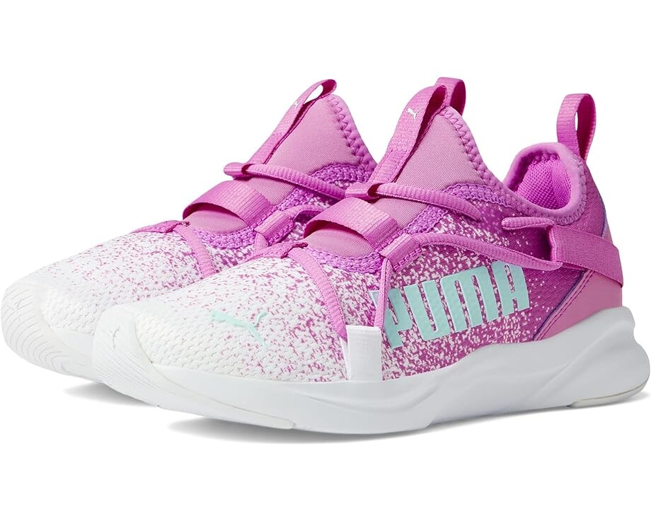 

Кроссовки PUMA Softride Rift Slip-On Sprinkle, цвет Electric Orchid/Light Aqua