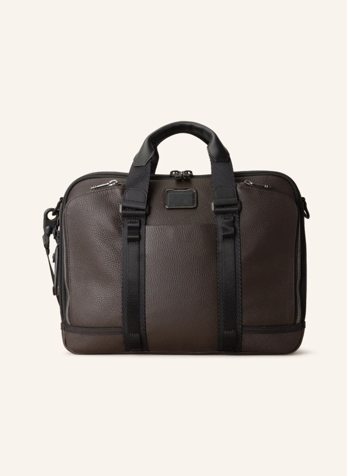 

Деловая сумка alpha bravo advanced с отделением для ноутбука Tumi, коричневый